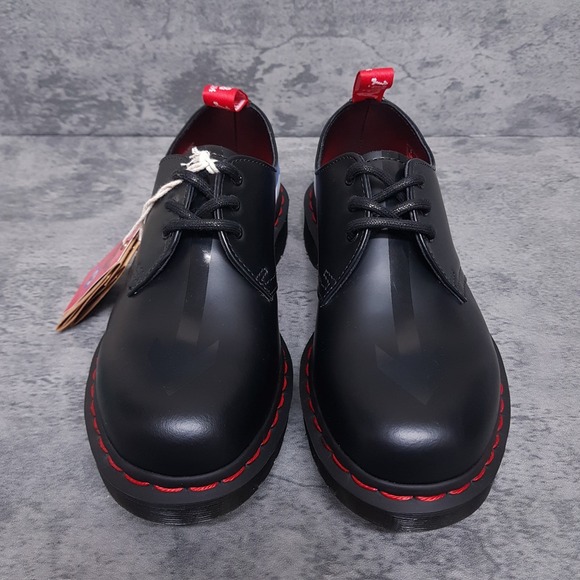 DR. MARTENS Air Wair X 1461 THE WHO Limited Leather‎ Shoes Mens 6 Womens 7 Black - Picture 4 of 7